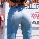 Revice Denim Revice Venus High Rise Cropped Star Jeans: Light Year Wash Photo 13