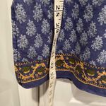 Abercrombie & Fitch  Size M Blue Floral Boho Maxi Skirt Drawstring Waist Cotton Photo 2