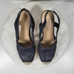 Lauren Ralph Lauren Penelopie Wedge Sandals Womens 8 Blue Espadrille Photo 6