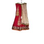 Handmade Lehenga India Traditional Floral Embroidered Lace Boho Long Maxi Pleated Skirt Photo 4