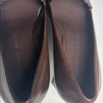 Antonio Melani Shoes Women's Size 8 Brown Leather Blocked Heel A7 Derby Stitched Photo 2