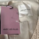 Avec Les Filles  MIXED MEDIA CROCHET TAILORED VEST TOP Small NWT Photo 1