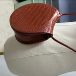 Charles and Keith  Semi Circle Croc-Effect Crossbody Bag Photo 3