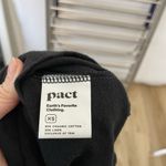 Pact  Linen Blend Collared Split Neck T-Shirt Dress Classic Black size XS Photo 6