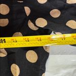 J.Crew Polka Dot Blouse square neck button front linen xs puff sleeve neutral Photo 10