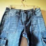 Kancan High rise cargo jeans size 11 Blue Photo 5