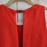 Sfera Layered Front Crew Neck burnt orange tiered sleeveless mini Dress M/L Red Size L Photo 8