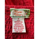 Flying Tomato Bohemian 100% Cotton Red Mini Strapless Dress Dress Size Small Photo 2
