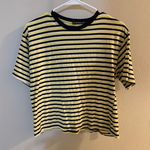 Brandy Melville Yellow Striped  Shirt Photo 0