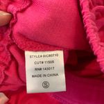 Boutique Hot Pink Linen Pull On Elastic Waist Pants Sz Small Photo 6