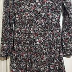 Veronica Beard Rory Dress Floral Print Silk Crepe Button Down Collared Mini Sz 6 Photo 2