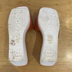 Chocolat Blu Womens Leather Square Toe Jadine Slide Wedge Sandal Camel Tan Sz 39 Photo 6