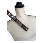 Vintage Brown /Black Wooded Bead Fashion Belt Photo 4