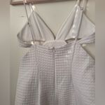 ZARA White Midi Dress with cut outs - Size Medium Photo 2