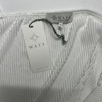 WAYF faux wrap, white spaghetti, strap tank, bodysuit size XL. NWT Photo 2