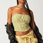Free People NWT Leilani Gingham Tube Top Size M Photo 1