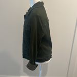 Articles of Society Dark Green Stretch Denim Jacket Sz M Photo 3