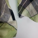 Requirements  L Lime Diagonal Plaid Top Photo 3