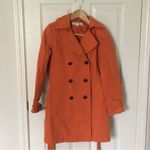 Via Spiga Women's Vibrant Orange Trench Coat Photo 1