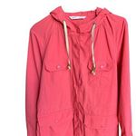 Woolrich  Hoodie Utility Light Jacket Size Small Coral Pink Snap Buttons Front Photo 0