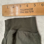 Caslon 100% Linen Joggers Women’s Sz XS Petite Cropped Cuffed Drawstring Pockets Green Photo 13