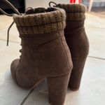 Boutique Brown Suede Booties Photo 1