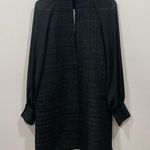 ZARA textured flower dress black  Size small  9360/866 Photo 3