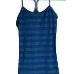 Lululemon Striped Green and Heather Racerback Tanktop.Built in shelf bra w/pads Photo 0