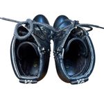 Guess  Black Leather Lace Up High Heel Platform Ankle Boots Women's Size 5.5M‎ Photo 9