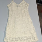 JACK  Crochet Knit Off-White Dress Size 6 Photo 0