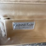 Gunne Sax Vintage  Jessica McClintock Silver Glitter Purse Rhinestone Bow Clutch Photo 7