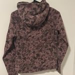 Lululemon  Purple Full Zip Scuba With Hoodie Patterned Floral Size 6 Photo 2