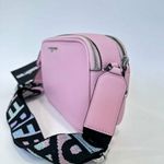 Karl Lagerfeld Paris Maybelle Camera Crossbody Bag with Bag Charm in Pink NEW Photo 9
