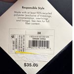 Ava & Viv NWT  Women's Size 3X Black Long Sleeve Rosette Mini A-Line Velvet Dress Photo 6