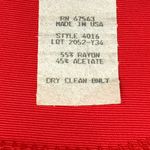 Vintage 80s Red Black Collared Belted Pleated Shoulder Pads Midi Dress size M Size M Photo 15