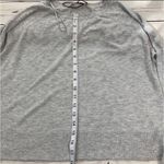 ZARA Lightweight Heathered Grey Knit Sweater Size Small Photo 6