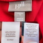 J.Jill Women’s Skirt Red Pull On Stretch Pencil Small Photo 7