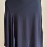 Loft  Black Asymmetrical Hemline  Sleeveless Body Con Boat Neck Cut Dress SZ 6P Photo 2