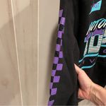 Cool tuned in Tokyo black graphic motorsport hoodie sweatshirt moto too fast Purple Size M Photo 4