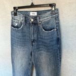 Pistola Women's Straight Jeans Size 25 Blue Raw Hem Medium Wash Photo 3