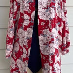 Knox Rose  Kimono Swim Cover Up Duster Cardigan Size XS/S Floral Boho Chic Hawaii Photo 0