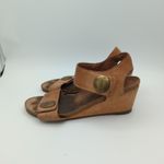 Taos Carousel 3 Wedge Sandals Brown Leather Adjustable Comfort Womens 41 10 Photo 1