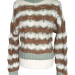 ZARA  Women's Striped Knit Sweater Size S Multicolor 3/4 Sleeve Pullover Photo 0