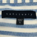 Sanctuary striped sheer shirt dress Large swimsuit coverup Beachy cruise top Photo 2