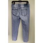 AMO Jeans Size 30/26 Twist Sweet Cheeks Cropped Piping Velvet Stripe Split Hem‍ Blue Photo 8