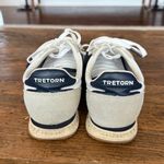Tretorn  White Navy Kristine Suede/Textile Sneaker Size 10 Photo 3