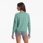 Vuori  Women’s Long-Sleeve Halo Crew – Medium – Celadon Heather Photo 1