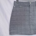 American Eagle  AE Gray Plaid High Waisted A-line Mini Skirt size 4 Photo 1