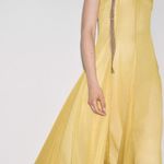 ZARA  butter mustard Yellow Maxi Dress flowy bohemian midi summer vacation Photo 11