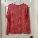 IBKUL Sz L Long Sleeve Cooling Shirt Mesh Sleeve Snake Print Activewear Top Pink Size L Photo 1